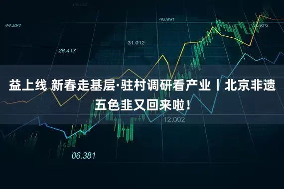 益上线 新春走基层·驻村调研看产业丨北京非遗五色韭又回来啦！
